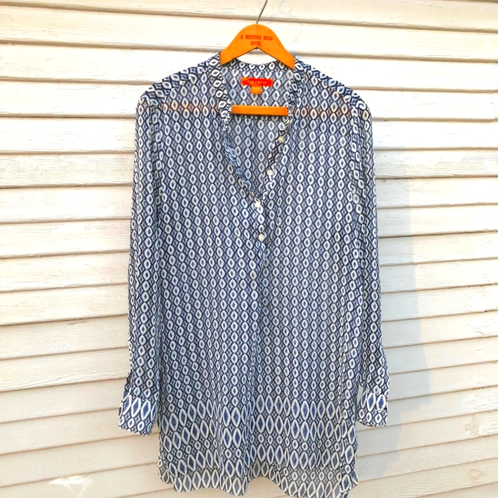 Diaphanous floaty tunic